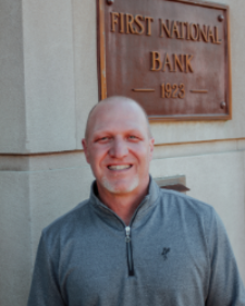 A headshot of Jason Melton, SVP, Relationship Manager at First National Bank of Middle Tennessee.